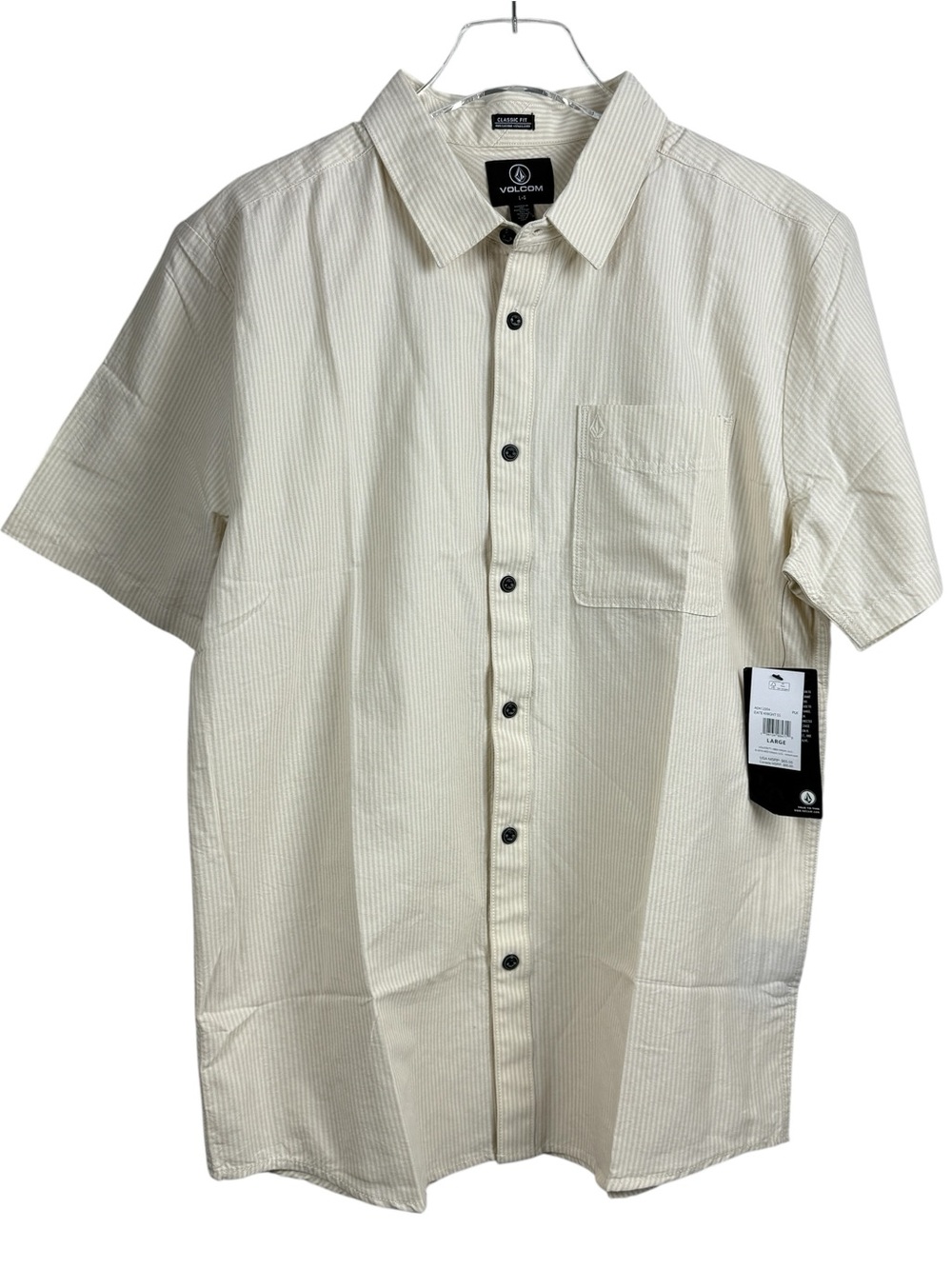 Volcom Date Knight Button Up Shirt Men’s Size L NWT MSRP $65
